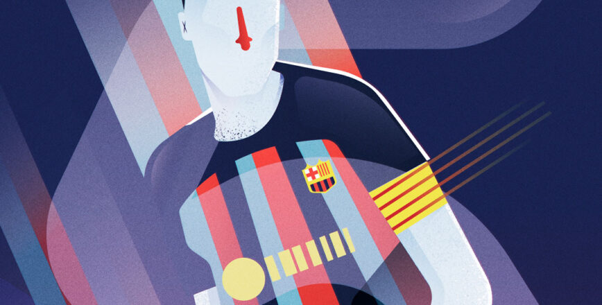 ilustraciones capitanes la liga de futbol español